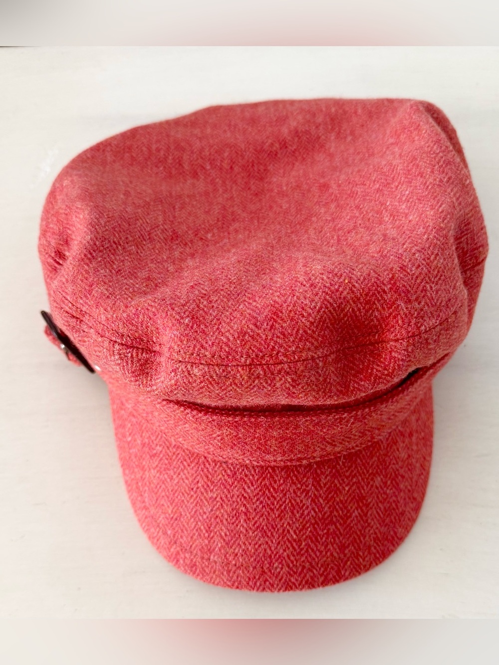 J CREW Orange Tweed Wool Newsboy Cap - Great Shape!